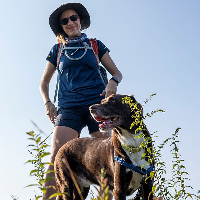 Katie and her dog Ridley