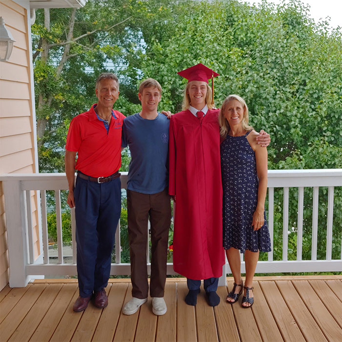 Rob Penn with family