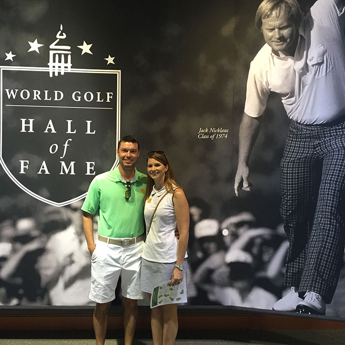 Ross and wife at Golf Hall of Fame